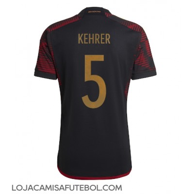 Camisa de Futebol Alemanha Thilo Kehrer #5 Equipamento Secundário Mundo 2022 Manga Curta
